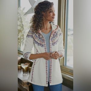 Soft Surroundings Isle Sweater Coat XL